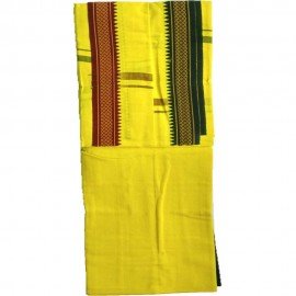 Ganga Jamuna Yellow Angwastram 