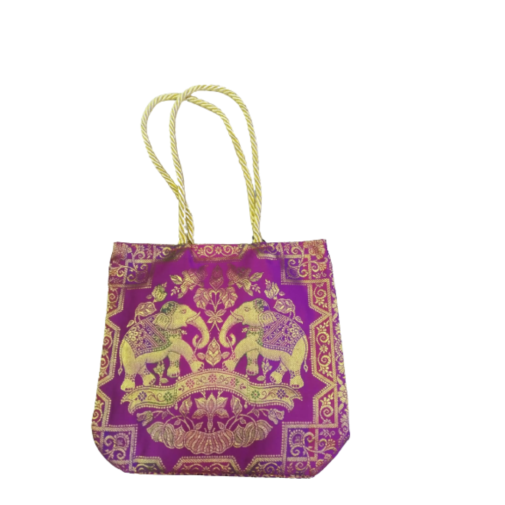 Banarasi Bag With Elephant Design