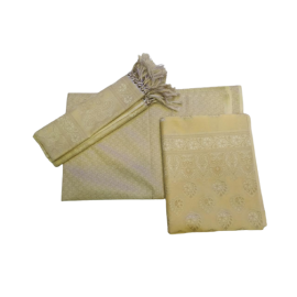 Designer White Dress Materiel- Made With Love by Shivam Arts Export