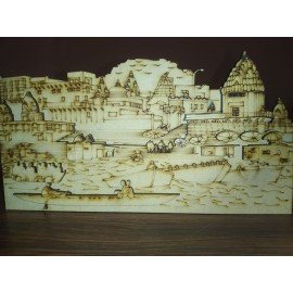 Wood Carving Kashi Darshan