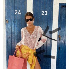 Mantra Printed White Kurta 