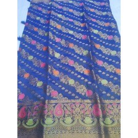 Designer Cotton Party Wear Banarasi Saree 