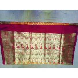 Banarasi party wear Saree (salmon Colour) - Made With Love from Shivam Arts Export 