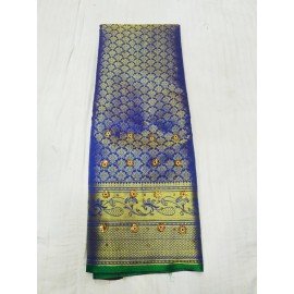 New Designer Party Wear Banarasi Saree (Navy Blue) Colour - Made With Love by Shivam Arts Export 