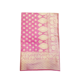  Designer Banarasi Partywear Pink Saree - Made With Love by Shivam Arts Export 