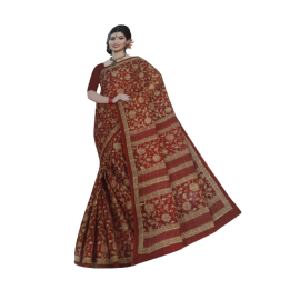  Designer Cotton Party Wear Banarasi Saree- 