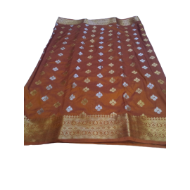 Designer Cotton Party Wear Banarasi Saree 