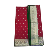 Banarasi Party wear Saree (Red Colour) - Made With Love from Shivam Arts Export
