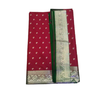 Banarasi Party wear Saree (Red Colour) - Made With Love from Shivam Arts Export