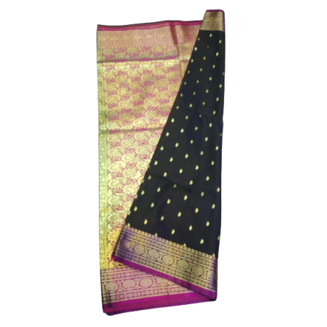 Banarasi party wear Saree (Black Colour) - Made With Love from Shivam Arts Export