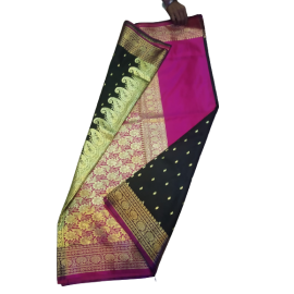 Banarasi party wear Saree (Black Colour) - Made With Love from Shivam Arts Export 