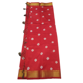 Silk Bandhani saree - Made With Love by Shivam Arts Export 