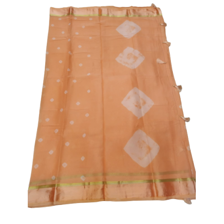 Silk Bandhani saree - Made With Love by Shivam Arts Export