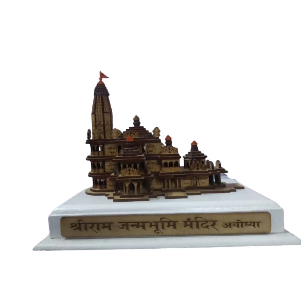 Shri Ram Janmabhoomi Mandir Ayodhya Replica - Made With Love from Shivam Arts Export