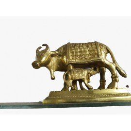 Antique piece Cow With Baby Cow - Made With Love from Shivam Arts Export 